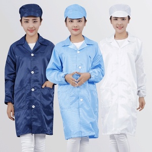 Bata de Laboratorio Antiestática, Gorro, Overol Antipolvo, Traje de Protección para Taller de Electrónica Industrial, Química y Uso en Fábrica - Product Image 2