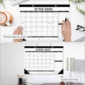<span class=keywords><strong>Calendrier</strong></span> mural Tcamp 2026 de 17 x 12 pouces avec dates julienne, 18 mois, pour la maison (en papier) - Product Image 6