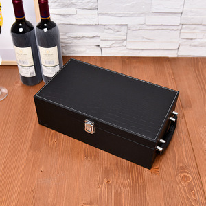 Étui de transport en cuir fin fait à la main pour 750ml de vin rouge double lot avec accessoires de vin pour thé bière et <span class=keywords><strong>tequila</strong></span> - Product Image 5