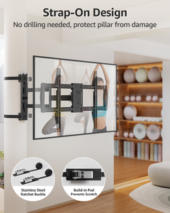 <span class=keywords><strong>Support</strong></span> <span class=keywords><strong>mural</strong></span> <span class=keywords><strong>TV</strong></span> à fixation sur poteau pour téléviseurs de <span class=keywords><strong>32</strong></span> à 75 <span class=keywords><strong>pouces</strong></span>, VESA max. 600x400 mm, <span class=keywords><strong>support</strong></span> <span class=keywords><strong>mural</strong></span> <span class=keywords><strong>TV</strong></span> à mouvement complet - Product Image 2