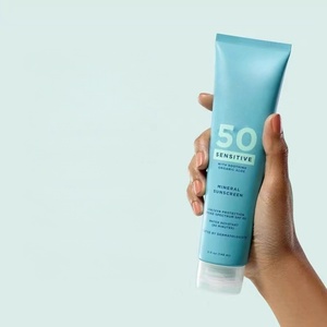 Crème solaire minérale à l'oxyde de zinc la plus vendue SPF 50 PA+++, crème solaire éclaircissante pour le <span class=keywords><strong>visage</strong></span>, éliminant les taches noires, pour peaux sensibles - Product Image 2