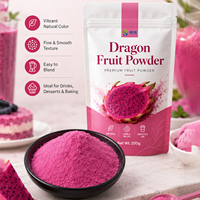 Poudre de fruit du dragon rouge OEM à prix de gros, poudre de jus de fruit du dragon rouge, matcha rose, poudre de fruit du dragon rouge biologique