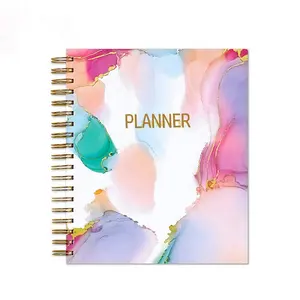 Neues Design OEM Hochzeit Dankbarkeit Planer Druck Hersteller Benutzer definierte A5 Spiral Journal Notebook