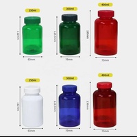 Bouteilles de médicaments vides en PET de 100 ml et 250 ml, emballages en plastique, vente en gros, usine, luxe, pour le stockage de capsules de vitamines