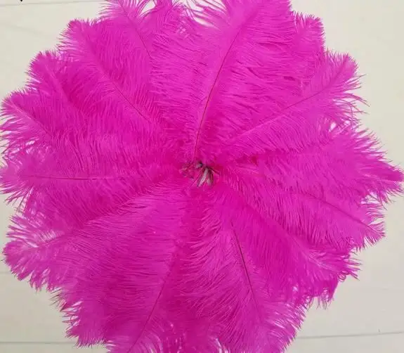 Eco-friendly DIY Wholesale Decorative Colorful 50-55cm Decoration Feather Purple Centerpieces Ostrich Feathers For festival