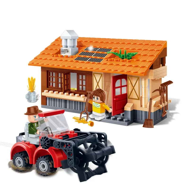 B8583 Banbao Farm Animals Learning Building Blocks Bricks Toys Kits Best Gifts For Kids