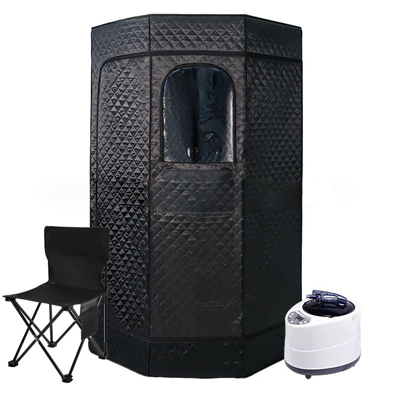 Icegalax Household Sweat Wet Steam Bath Sauna Tent Portable Remote Control Home Sauna Room with Steamer