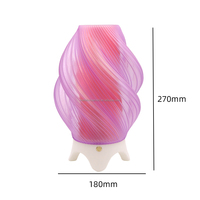 Lampe de bureau rechargeable par USB, lumière LED, lampe de table à impression 3D, lampe de chevet à intensité variable, décoration d'intérieur pour chambre à coucher
