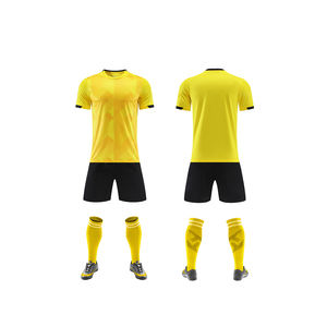 2024 Novo Design Respirável Futebol Kit Jersey Shorts Set Umidade Wicking para Treinamento Em Equipe Logotipo Personalizado - Product Image 1