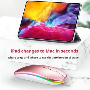 X509 <b>Wireless</b> Mouse Bt Rgb Rechargeable Mouse <b>Wireless</b> Computer Led Backlit Ergonomic Mouse for Laptop <b>Pc</b> - Product Image 3
