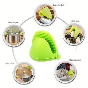 Maniques de cuisine en silicone personnalisables avec logo, résistantes à la chaleur, mini-gants de four pour la cuisson et la pâtisserie - Product Image 4