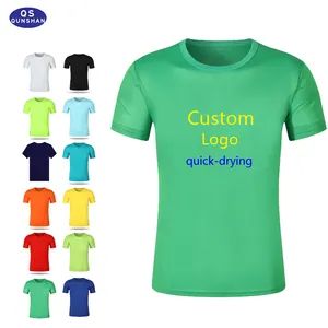 Özel 100% polyester t shirt çabuk kuruyan t-shirt kuru fit t gömlek futbol t-shirt spor t shirt süblimasyon t-shirt