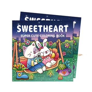 Libro para colorear Sweetheart para adultos y adolescentes 40 páginas Diseños audaces y fáciles para el estrés y la relajación Libros para colorear de amor acogedor - Product Image 1