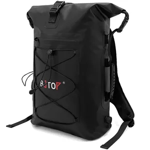 New Outdoor Hiking Camping Drawstring Backpack Waterproof Foldable Black Rolltop Sporting Waterproof Ski Backpack