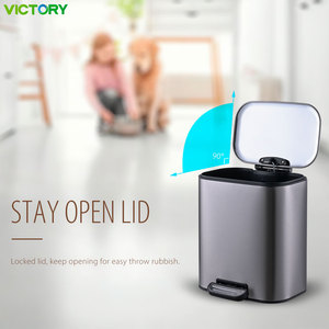 <span class=keywords><strong>Cubo</strong></span> de Reciclaje Rectangular de Acero Inoxidable <span class=keywords><strong>Gris</strong></span> Mate con Cierre Suave y Cubos Interiores para Cocina o Cuarto de Servicio - Product Image 5