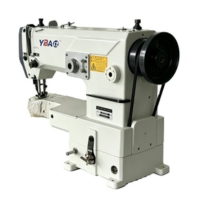 YBAO Single Needle Flat-Bed Triple Feed Heavy Duty High Post Industrial Lock Stitch <b>Sewing</b> <b>Machine</b> with Motor (Model 8B) New - Product Image 3