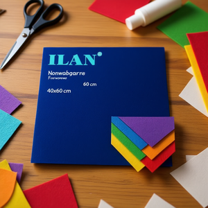 Feutre Ilan 40x60 cm Bleu Foncé Tissu Non Tissé Matériel d'Artisanat - Product Image 2