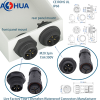 Prise CA triphasée Growatt pour onduleur Grow MIN, mâle/femelle, IP68, contact en cuivre, boîtier PC, système d'énergie solaire