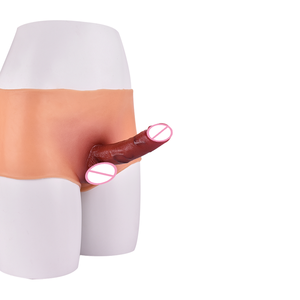 Lacci realistici per lacci di Dildo mutandine in Silicone da indossare Dildo biancheria intima per lesbiche giocattoli sessuali lesbici 5.8 "solido cazzo per lesbiche - Product Image 1