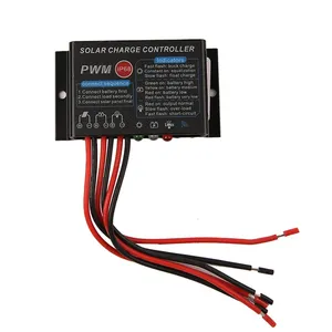 Contrôleur <span class=keywords><strong>de</strong></span> <span class=keywords><strong>charge</strong></span> solaire PWM SUNSUN IR1220 IP68 étanche 12V/24V 20A compatible avec les batteries LiFePO4, tension PV maximale 41V - Product Image 1