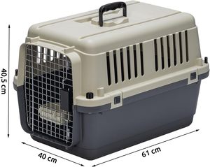 Boîte de transport en plastique <span class=keywords><strong>Karlie</strong></span> pour chats et chiens - Design extérieur écologique et tendance, conforme à la réglementation IATA pour le transport d'animaux vivants - Product Image 6
