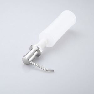 Chengming Manual Soap Dispenser 300ml Stainless Steel And <b>Plastic</b> Brushed Finish <b>Kitchen</b> Sink Accessory - Product Image 3