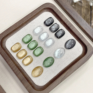 AILANUO Série de vernis à ongles gel effet œil de chat Nuages d'automne 4 couleurs OEM 15 ml Kit de vernis gel œil de chat pour usage professionnel en salon - Product Image 1