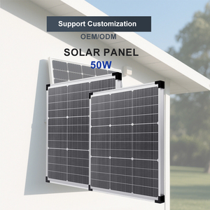 Заводская дешевая цена, высокоэффективные, 50 Вт, монокристаллические солнечные панели с рамкой из алюминиевого сплава - Product Image 4