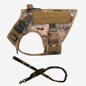 Arnés Deportivo para Perros Grandes, Chaleco de Entrenamiento Táctico MOLLE de Nailon para <span class=keywords><strong>Pastor</strong></span> <span class=keywords><strong>Alemán</strong></span> y <span class=keywords><strong>Malinois</strong></span>, con Correa - Product Image 3