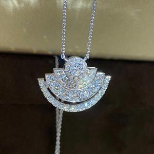 Collar con Colgante de Plata de Ley S925 con Diamantes Brillantes, Diseño de Universo y Planeta Pequeño, Cadena para Clavícula, Regalo de Cumpleaños - Product Image 4