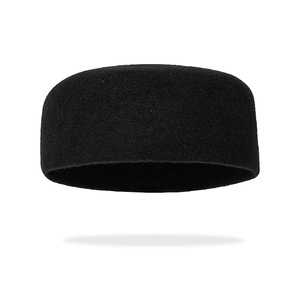 Bérets ronds plats 100% laine pure, chapeaux de prière musulmans du Moyen-Orient, chapeaux saoudiens, petits chapeaux d'hôtesse de l'air arabes - Product Image 6