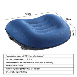 Almohada de Viaje Inflable Ultraligera y Compacta, Almohada de Cuello para Camping, Suave, Comprimible y Portátil para Dormir - Product Image 2