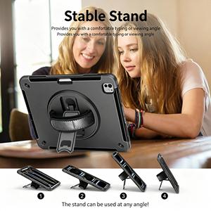 TPU 360 Rotation Disc Kickstand Shockproof Tablet Case for Ipad Pro M4 13 Inch for Samsung S10 Lite S11 Ultra for <strong>Lenovo</strong> <strong>M8</strong> P12 - Product Image 2
