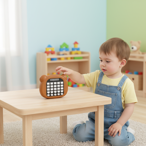 Console di Gioco Portatile per Bambini a Forma di Orsacchiotto/Panda Tre-in-Uno - Product Image 1