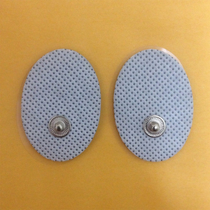 Cuscinetti per elettrodi a bottone ovale piccolo in tessuto di dimensioni personalizzate patch per elettrodi per terapia fisica - Product Image 4
