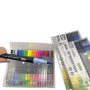 Stylo pinceau double pointe pour aquarelle, marqueur artistique non toxique personnalisé, ensemble de marqueurs fins - Product Image 3