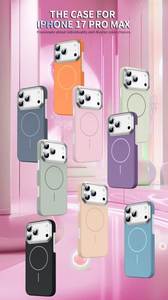 NUEVA Funda Magnética para Teléfono Móvil con Carga Inalámbrica, TPU+PC, Color Puro, Antigolpes, para 11-17 Pro Max, 2026 - Product Image 6