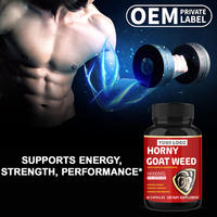 Complément Alimentaire en Capsules de Horny Goat Weed à Marque Blanche avec Maca, Tribulus et Ashwagandha pour l'Énergie et la Vitalité