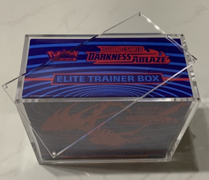 Lucite Display Case for Booster Box Poke-mon Acrylic Elite Trainer Box Protector Display Case