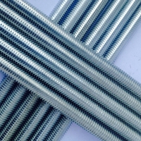 DIN976 Stud Bolt M16 M20 M24 Length 1 Meter Carbon Steel Grade 4.8 6.8 8.8 Zinc Plated Galvanized Threaded Rod