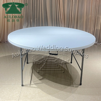 Ucuz fiyat parti etkinlikleri demir metal 6ft katlanır banquete masa düğün için
