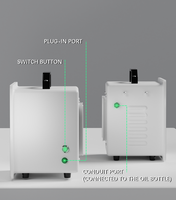 Diffuseur d'arômes électrique commercial pour CVC, grande capacité, construction métallique pour système de diffusion de parfum centralisé