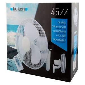 Ventilatore da parete 45W con telecomando, ideale per rinfrescare gli ambienti e regolare la temperatura in casa o in ufficio. - Product Image 2