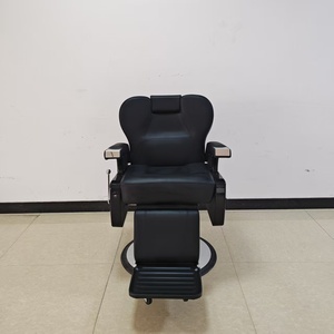 Matériel et mobilier de salon de coiffure antique, chaise de barbier réglable en hauteur, pivotante à 360 degrés pour salon de coiffure - Product Image 1