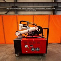 Mesin Las Robot MIG/MAG 6-Axis PLC Core Shengxin Langsung dari Pabrik, Daya Angkut 5-20kg, Pelacakan Sambungan, Model Rangka Baja Otomotif