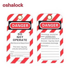उद्योग के pvc प्लास्टिक लॉकआउट टैगआउट टैगआउट सुरक्षा टैग - Product Image 4