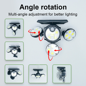 IP68 Solar Wall Lamp With Motion <b>Sensor</b> Waterproof Sunlight Floor Lamp Garden Decoration Courtyard Street Solar <b>Lights</b> Outdoor - Product Image 4