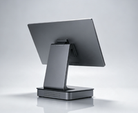 Terminal de point de vente (PDV) tout en aluminium avec écran simple ou double de 15,6 pouces, 15,6 pouces + 9,7 pouces, 15,6 pouces + 11,6 pouces, et caisse enregistreuse 2 Go + 32 Go