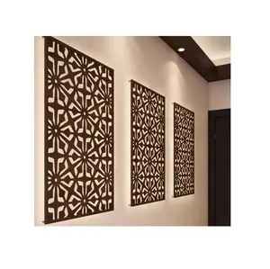 Panel de pared decorativo de Metal cortado con láser para interiores