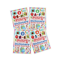 Livre d'activités pour enfants avec autocollants, graffitis, coloriage, apprentissage des histoires, lecture en anglais, ensemble de livres pour enfants d'âge scolaire, dessin, art, cadeau